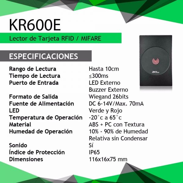 ZKTECO KR600E