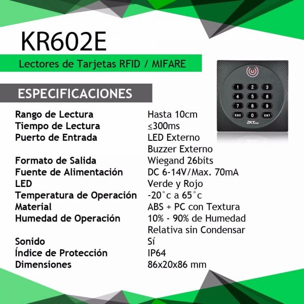 ZKTECO KR602E