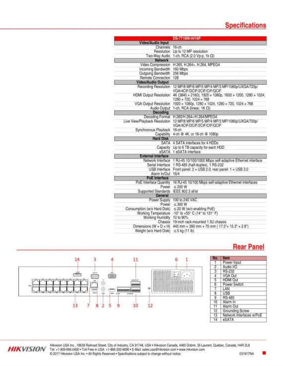 HIKVISION DS-7716NI-I4