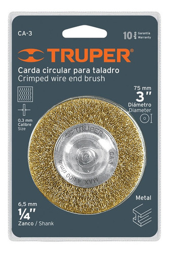 TRUPER ESCOBILLA 3"