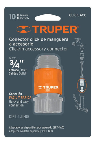 TRUPER CONECTOR 3/4"