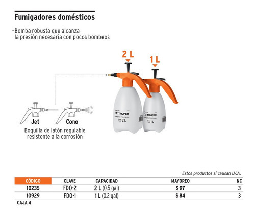 TRUPER FUMIGADOR 1L