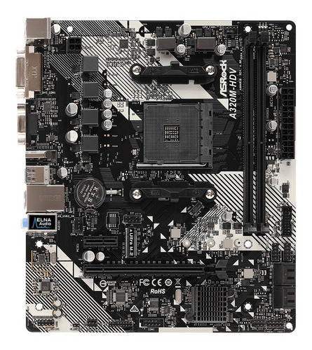 ASRock Placa Madre Asrock A320m-hdv R4.0 Amd Am4