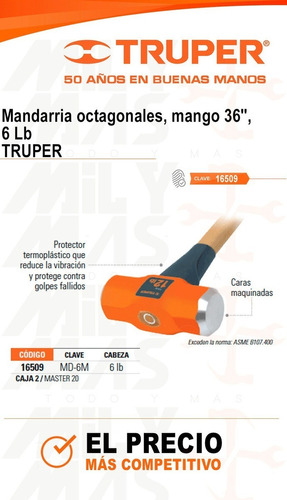 TRUPER COMBA 6Lbs