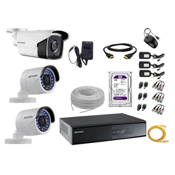 HIKVISION Kit 3 Cámaras 